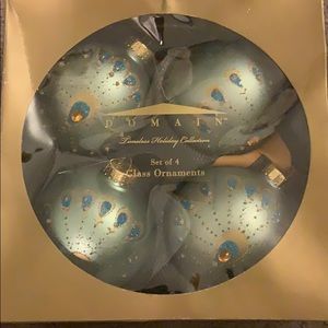 Domain lifeless holiday collection 4 ornaments NEW